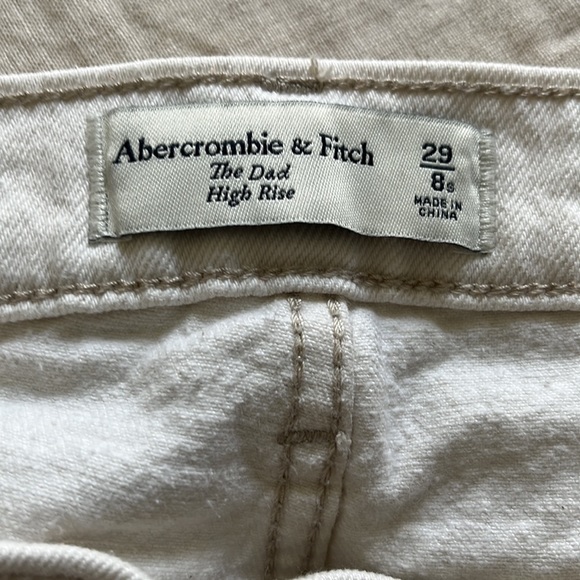 Abercrombie cream dad jeans - Picture 2 of 4